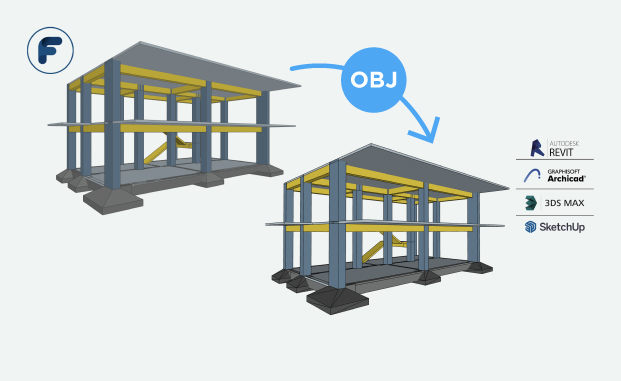 Fespa & Wavefront OBJ video - Εξαγωγή 3D στατικού φορέα για συνεργασία με διεθνή προγράμματα