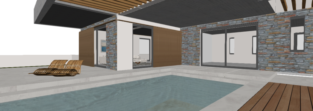 Synthesis for Tekton - Παρουσίαση αρχιτεκτονικής σύνθεσης με υλικά στο 3D (OpenGL)